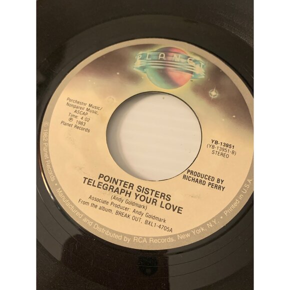 Pointer Sisters 7" Vinyl Record - Neutron Dance / Telegraph Your Love - 1983 Pla - Picture 5 of 6